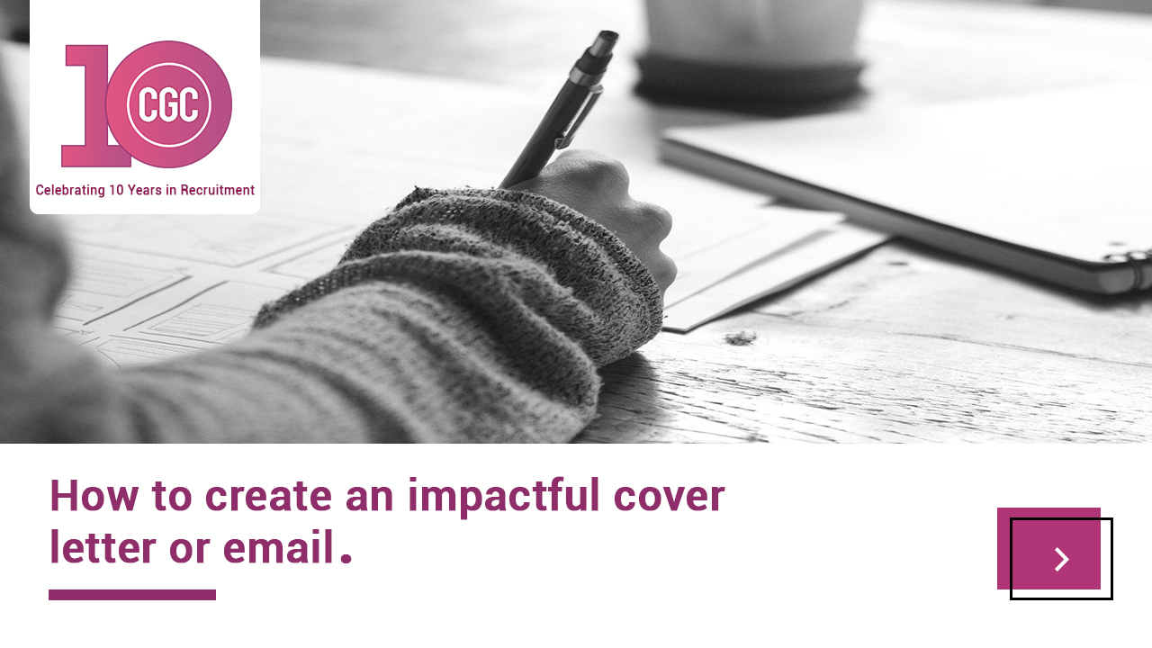 Create an impactful cover letter or email